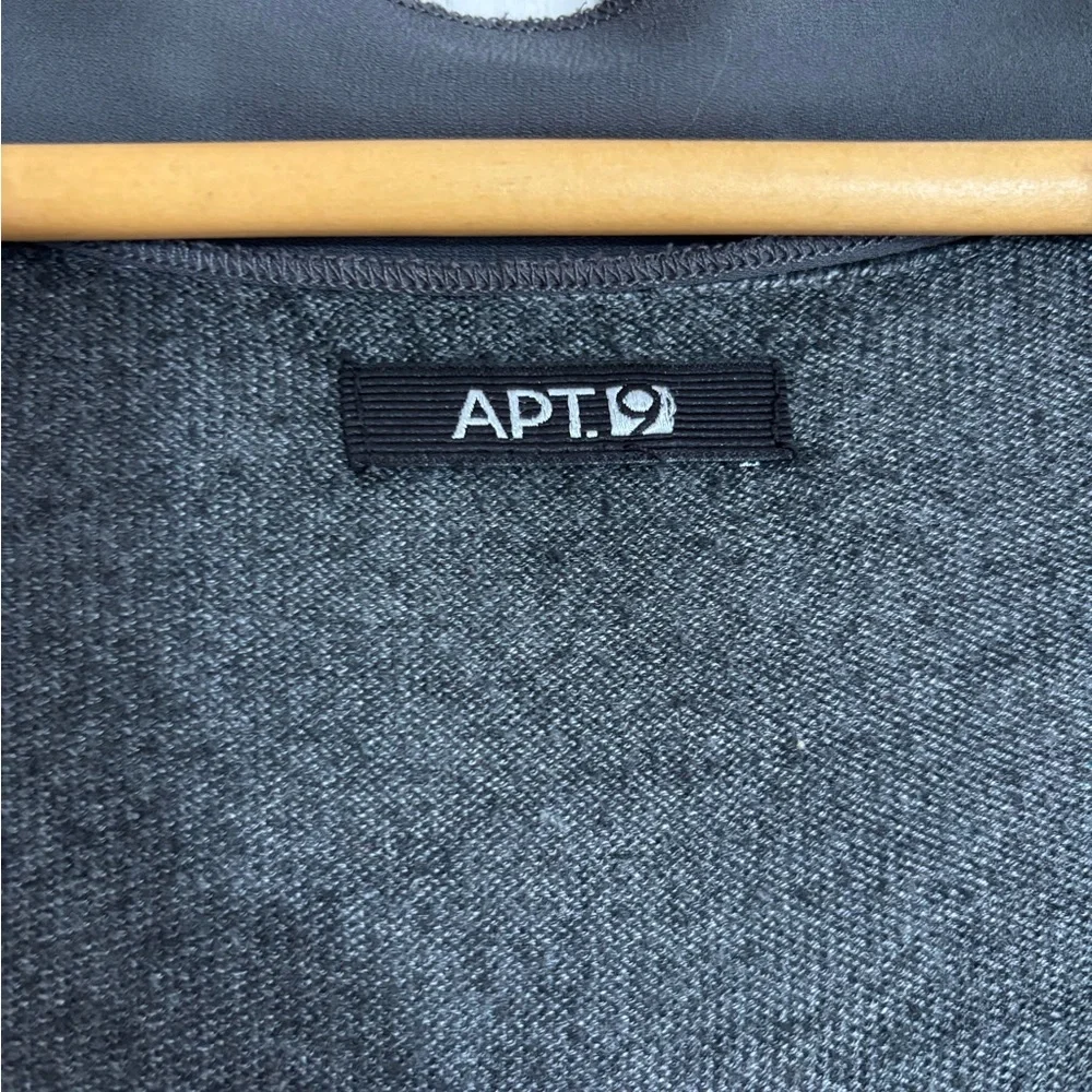 Apt. 9 Women's Charcoal Open Cardigan - Picture 2 of 6